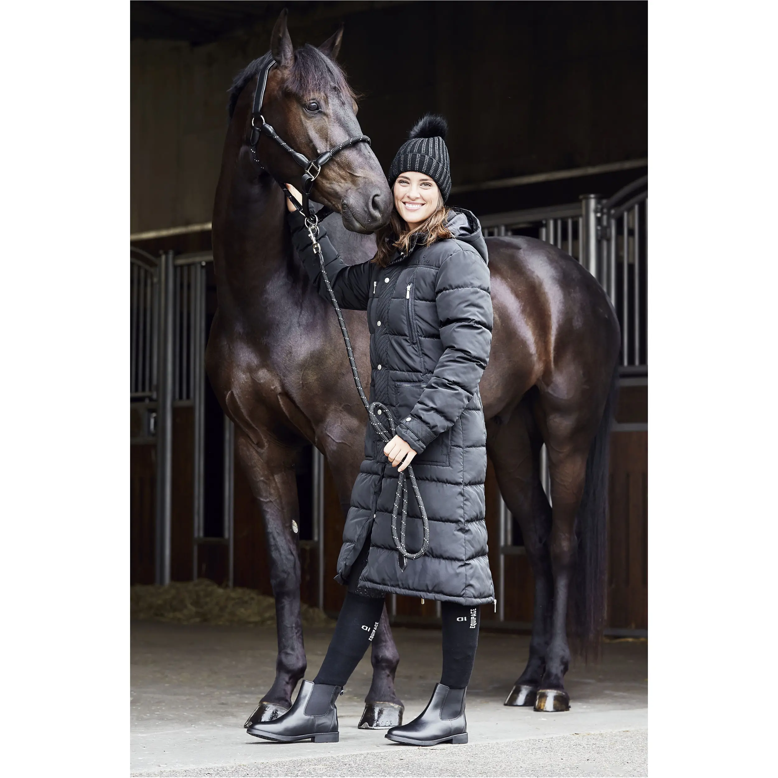 Winter Damen Reitmantel CANDICE schwarz Winter Damen Reitmantel CANDICE schwarz