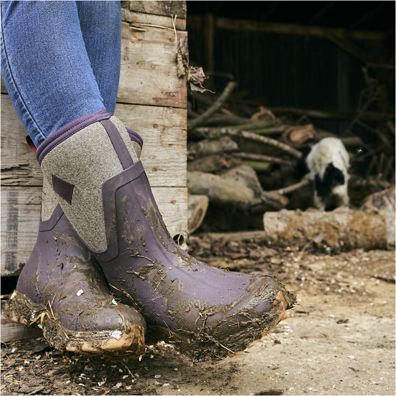 Winter Damen Gummistiefel ARCTIC SPORT II MID bordeaux/grau