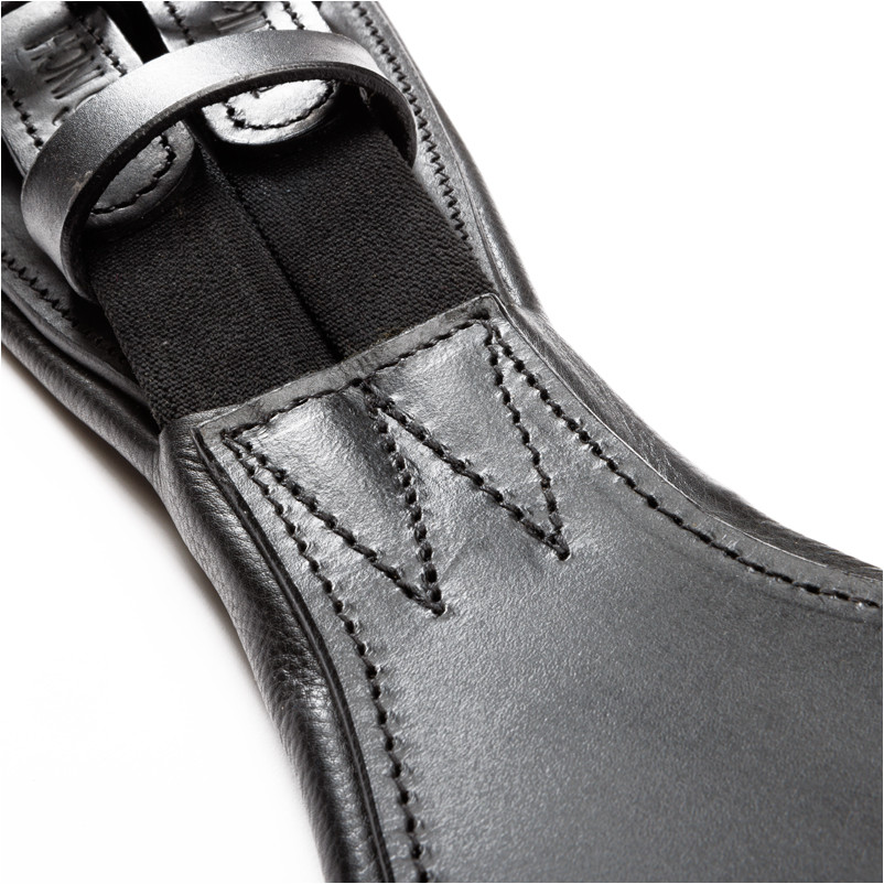 Lederkurzgurt geölt mit Elast CASPER schwarz