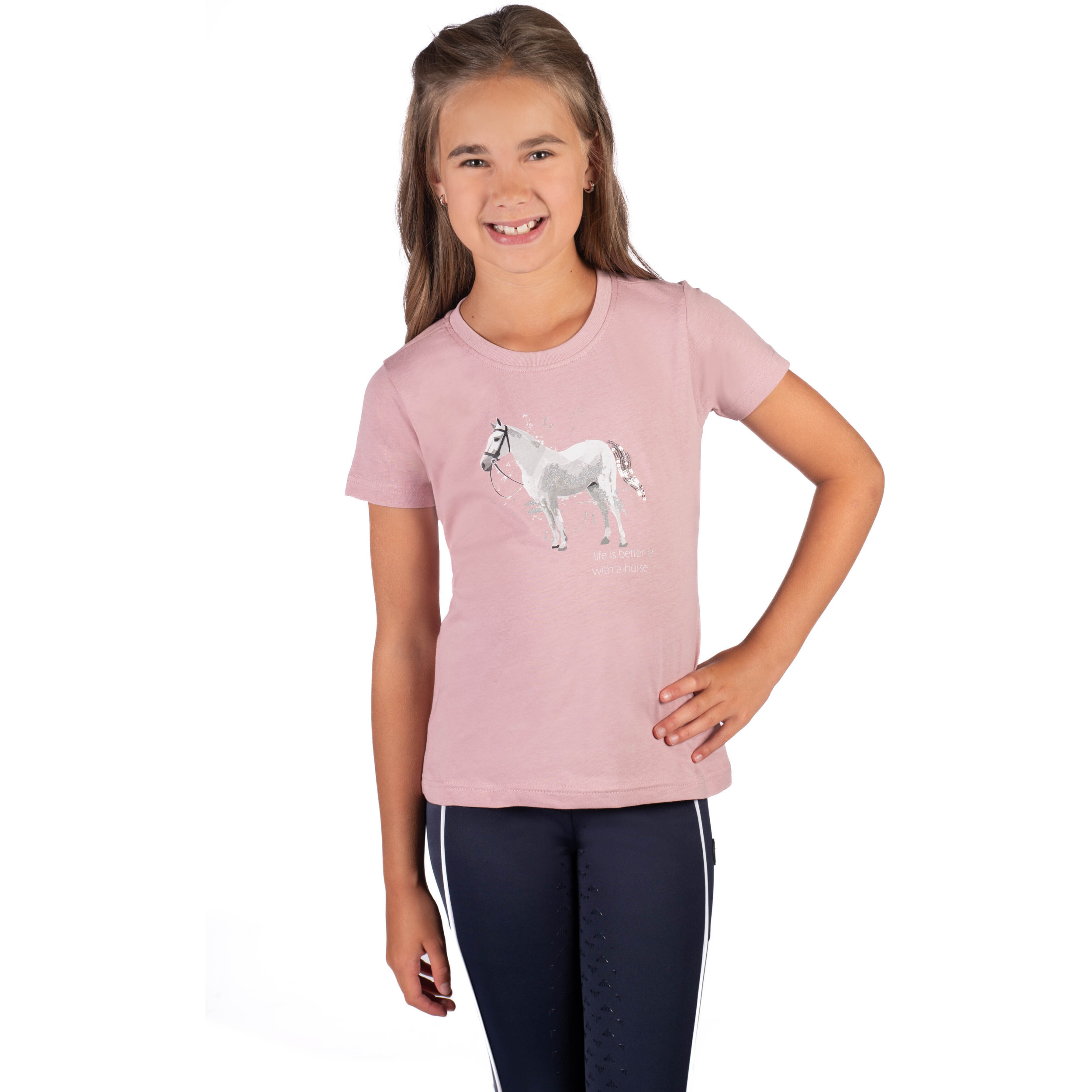 Kinder T-Shirt SPARKLE altrosa