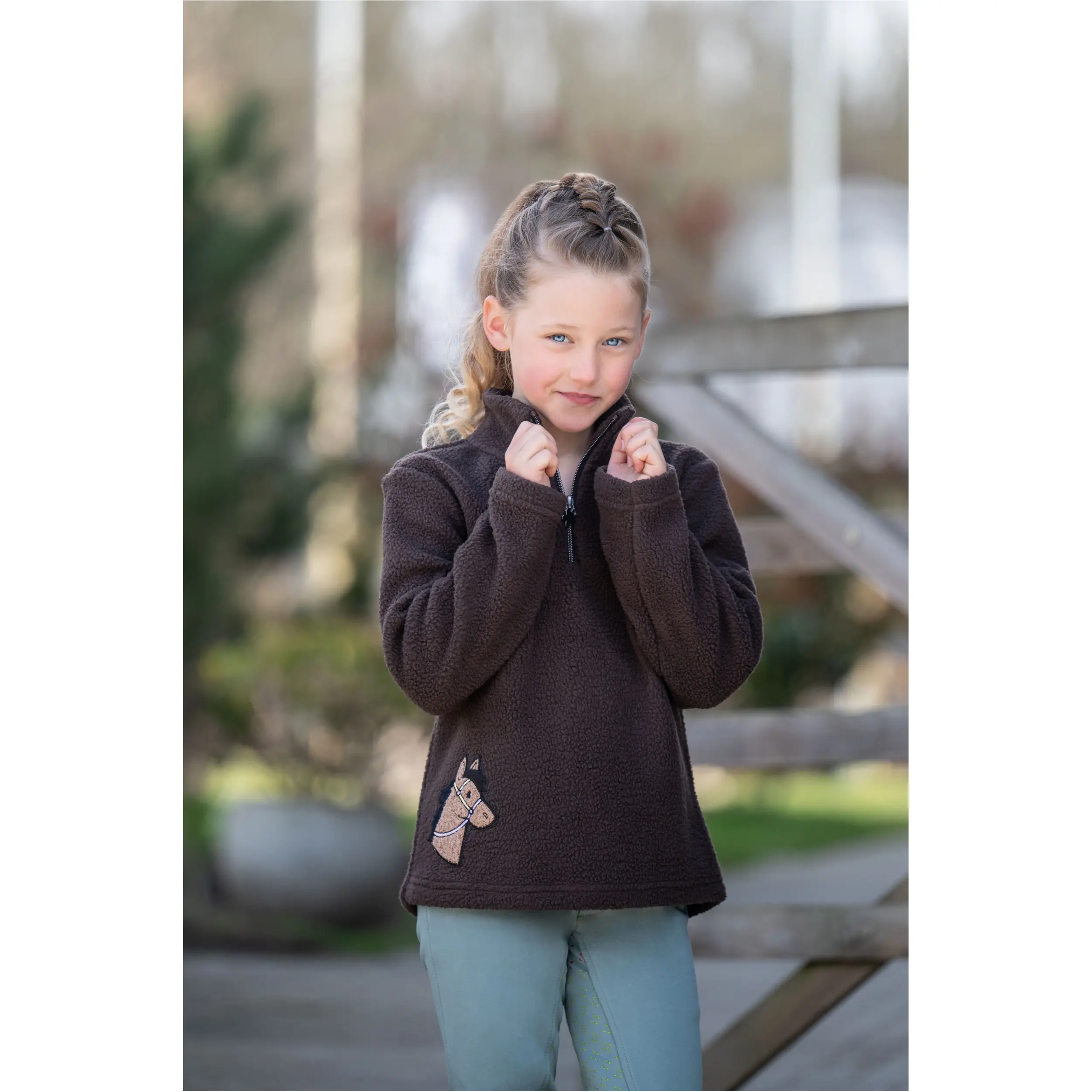 Kinder Pullover MIA dunkelbraun