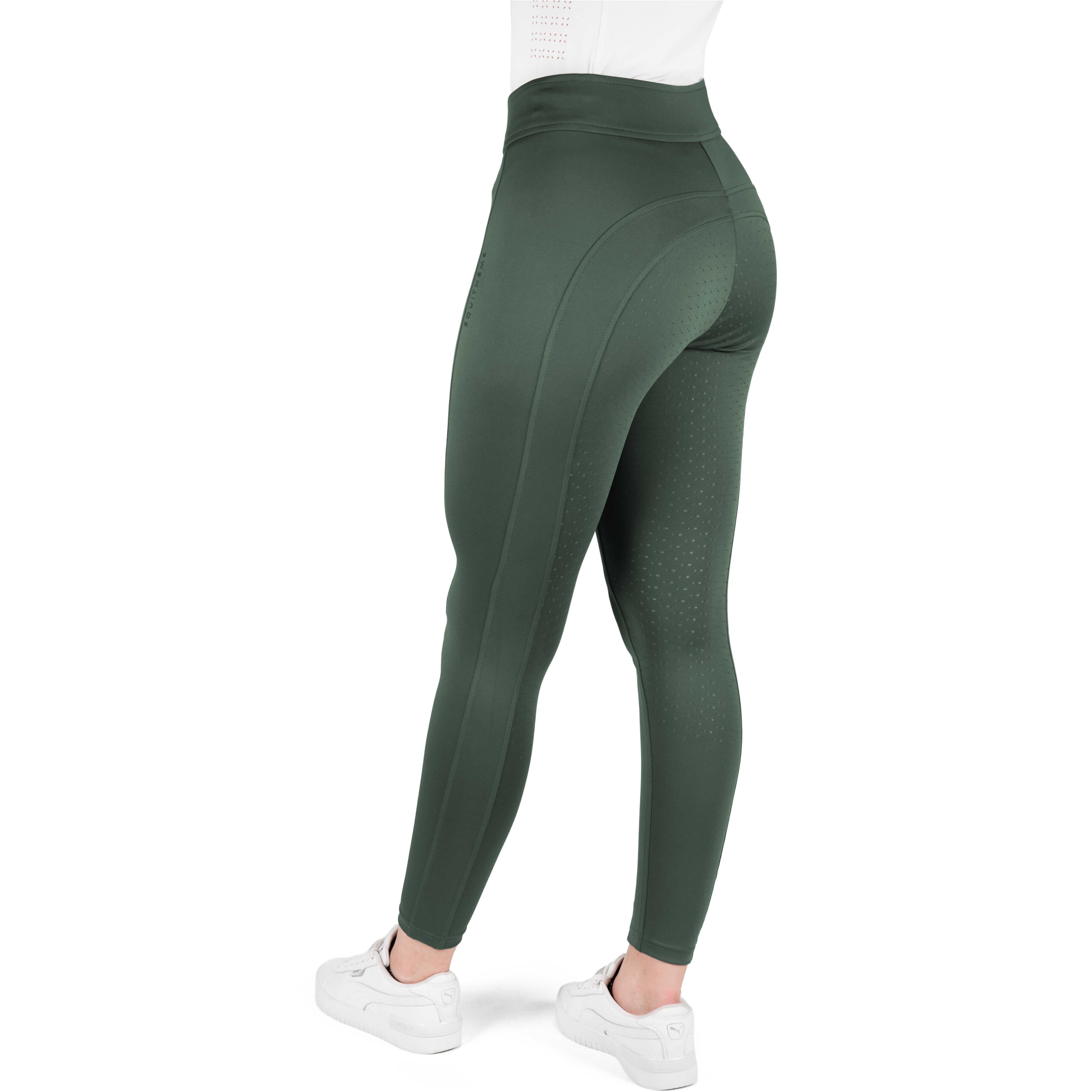 Damen Reitleggings Silikon Vollbesatz EK-BIRDY khaki 