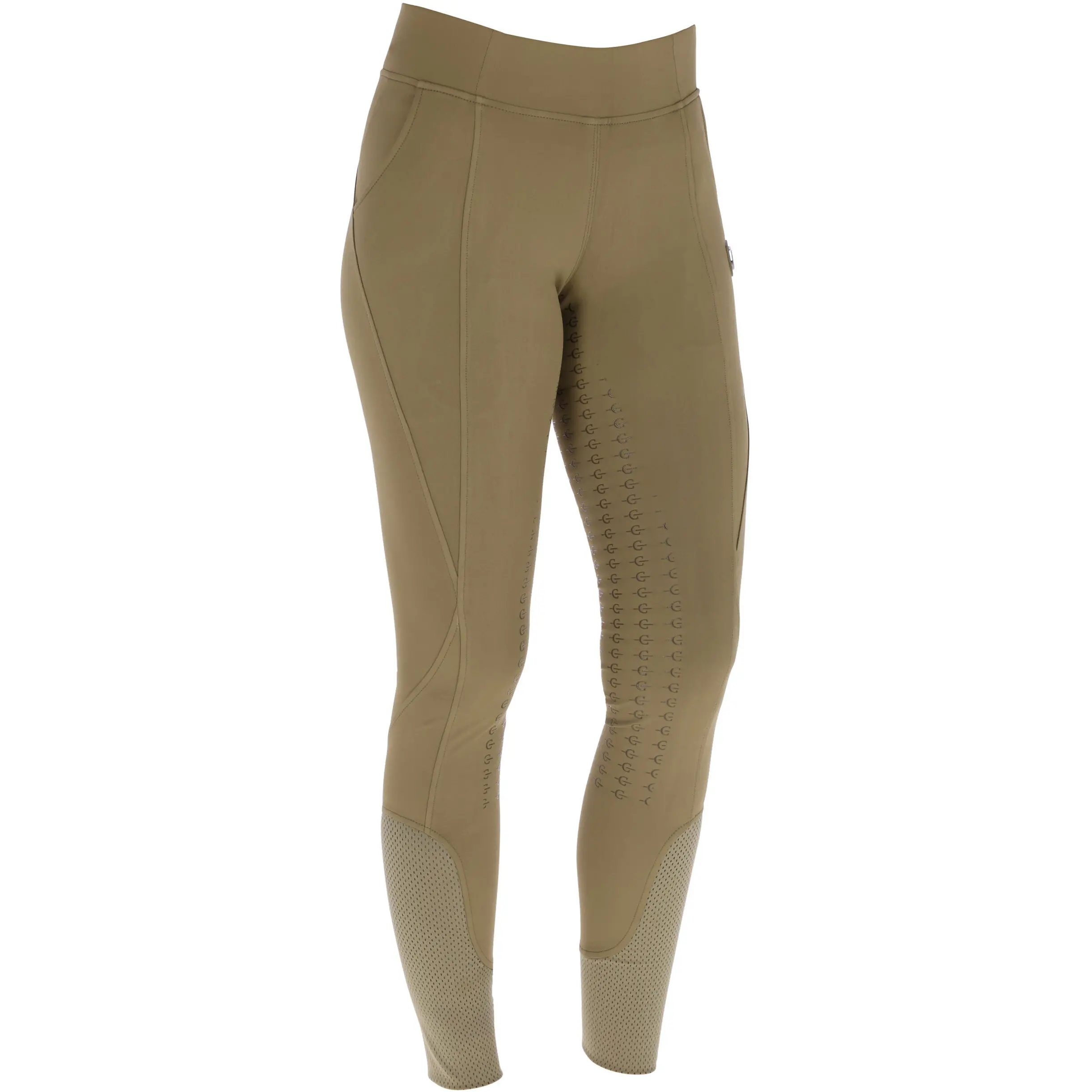 Damen Reitleggings Silikon Vollbesatz F/S 2026 walnut