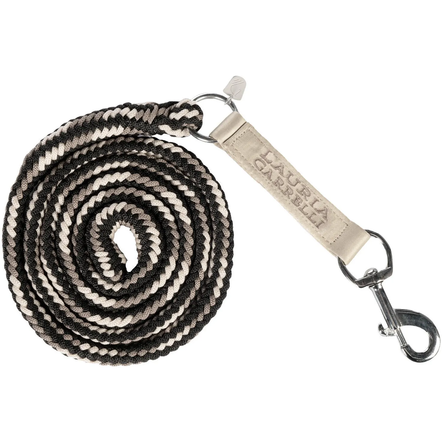 Führstrick mit Karabinerhaken AMALFI beige