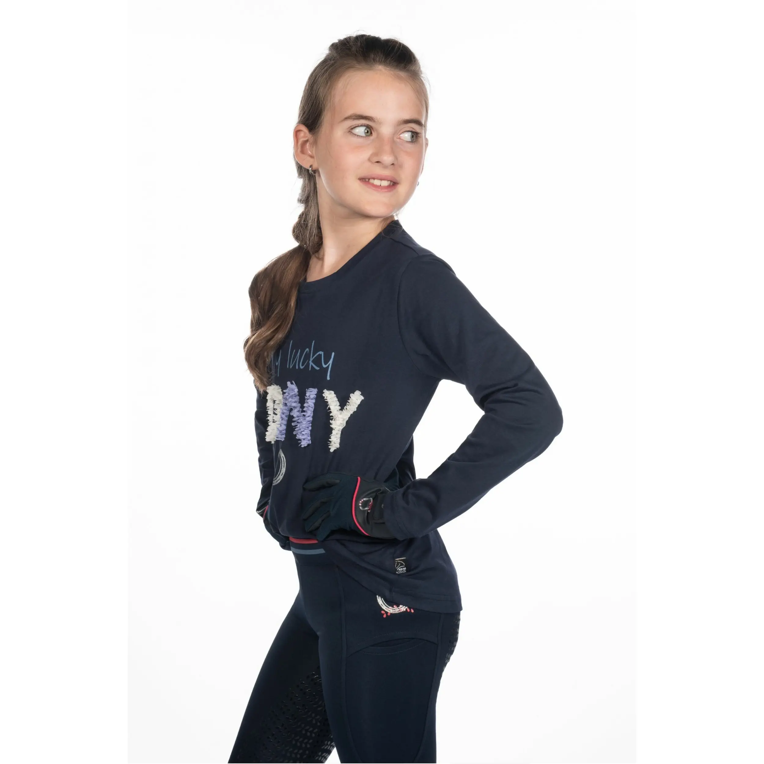 Kinder Langarmshirt AYMEE dunkelblau