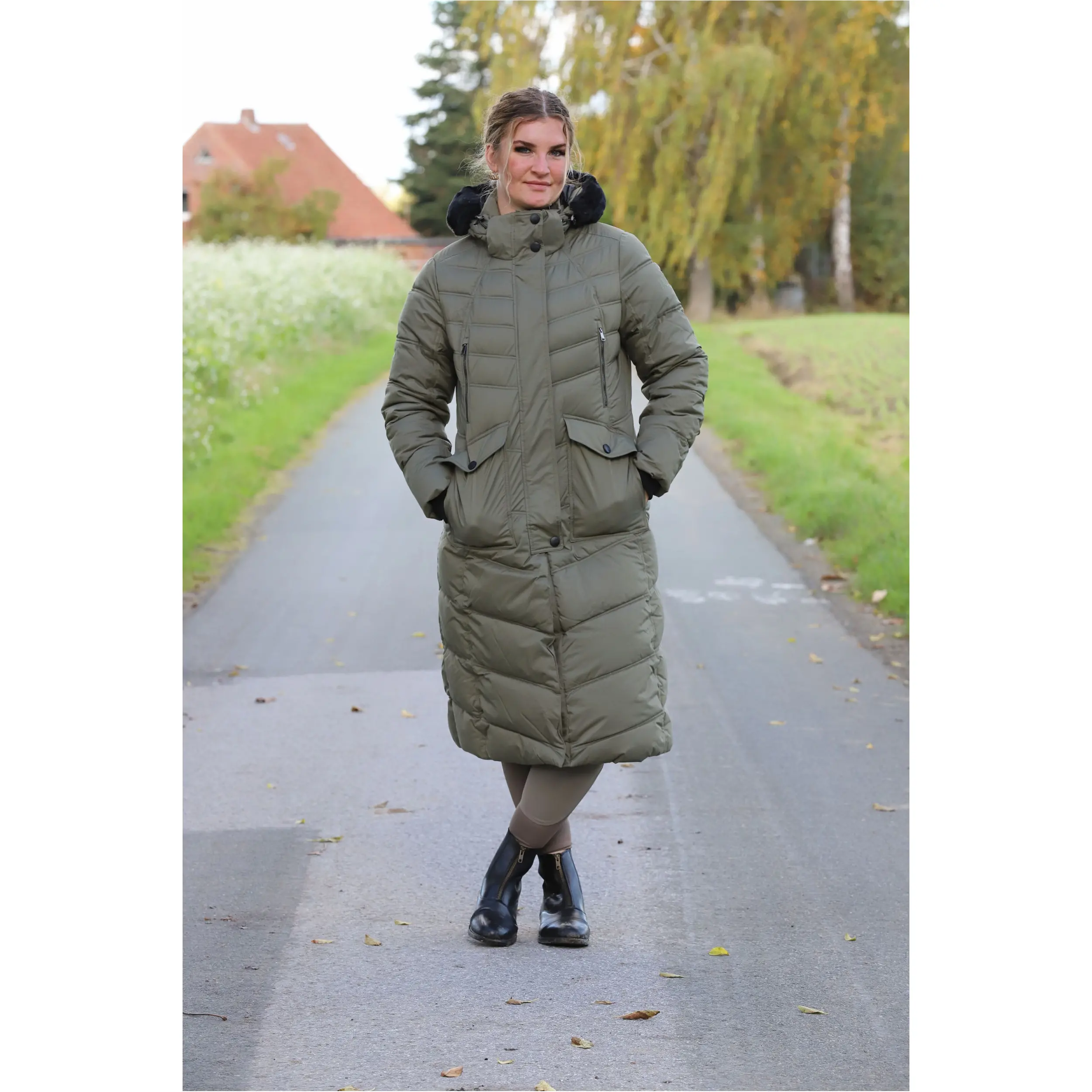 Damen Thermomantel SOPHIA olive