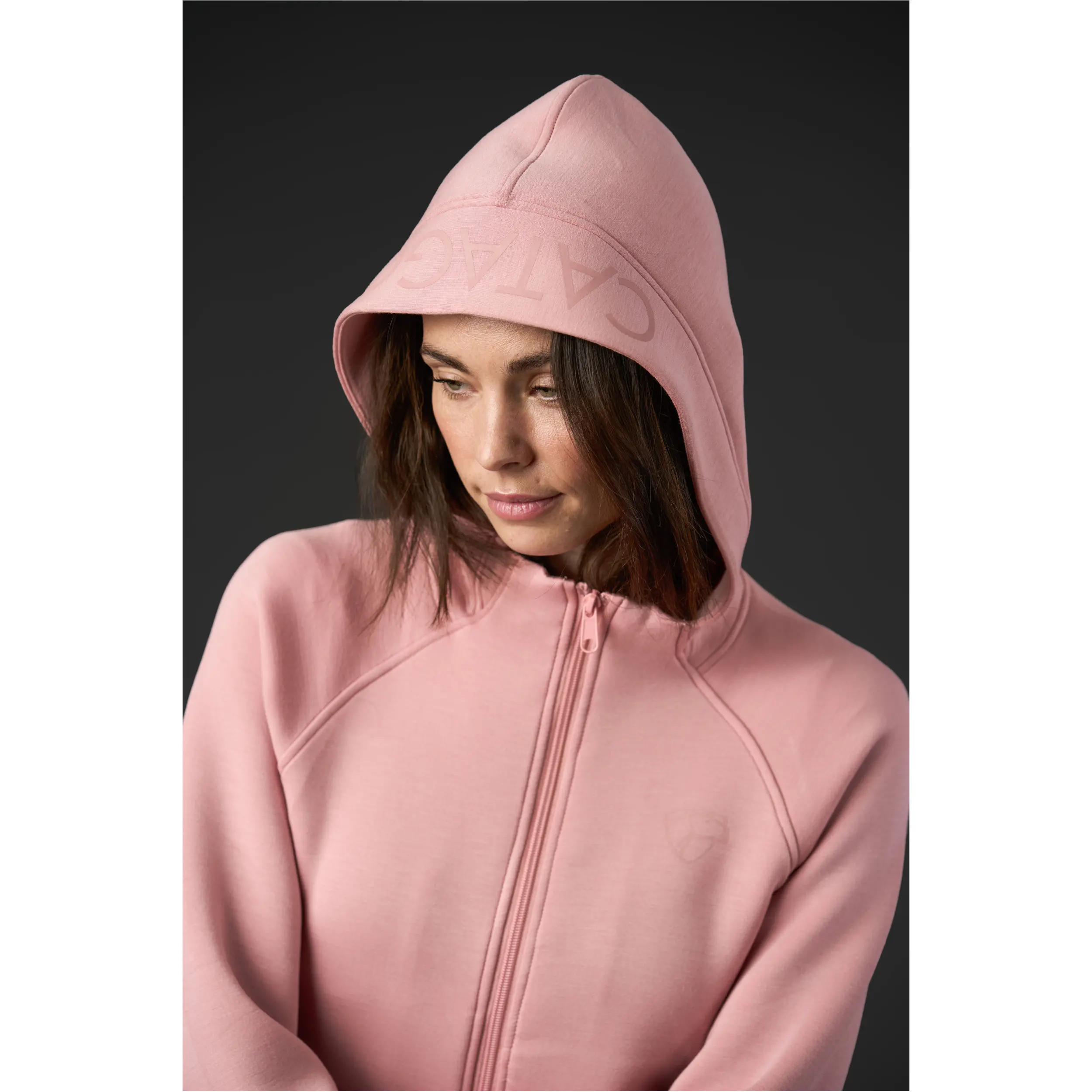 Damen Hoodie mit Reißverschluss AMARA burnished lilac