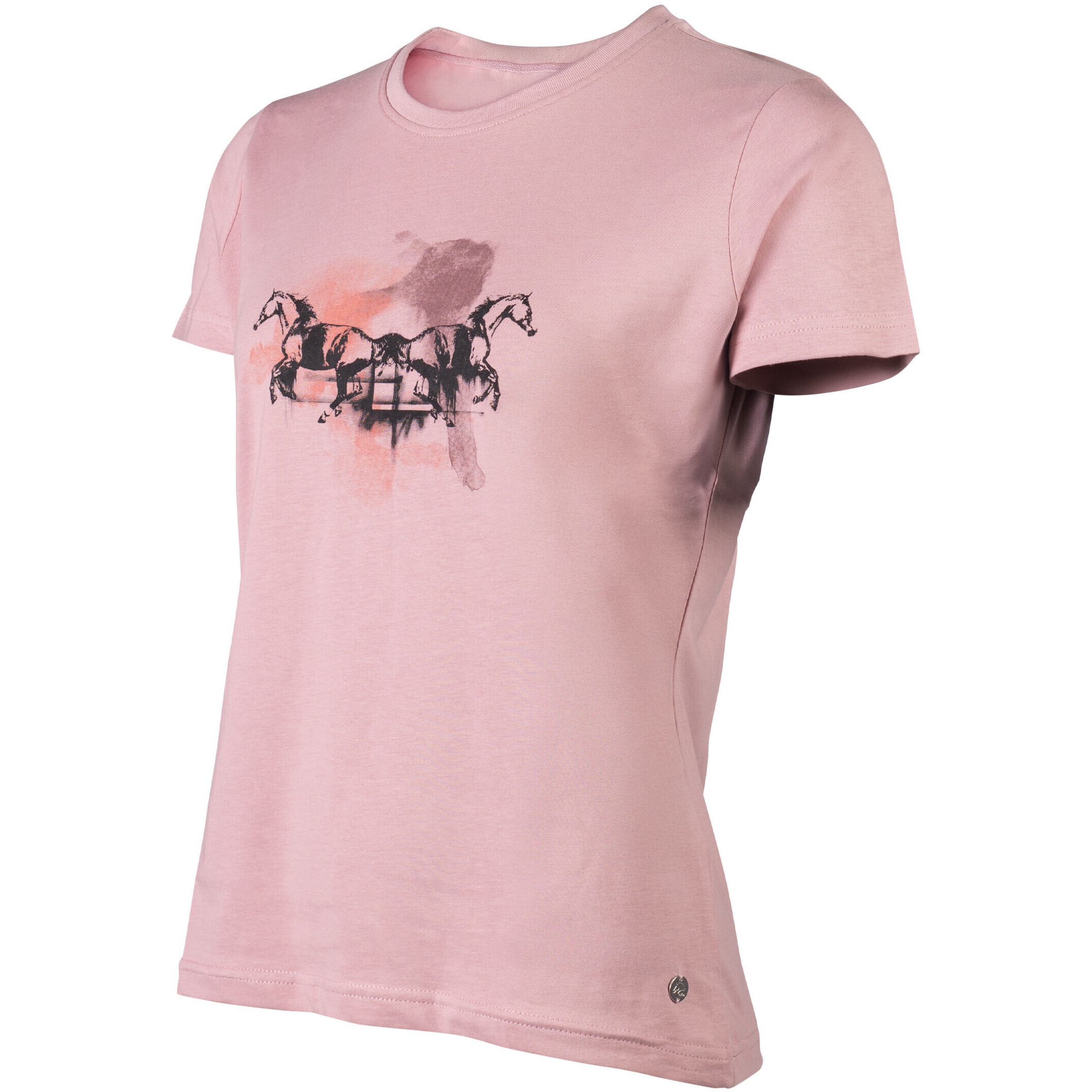 Damen T-Shirt RUNNING HORSE altrosa