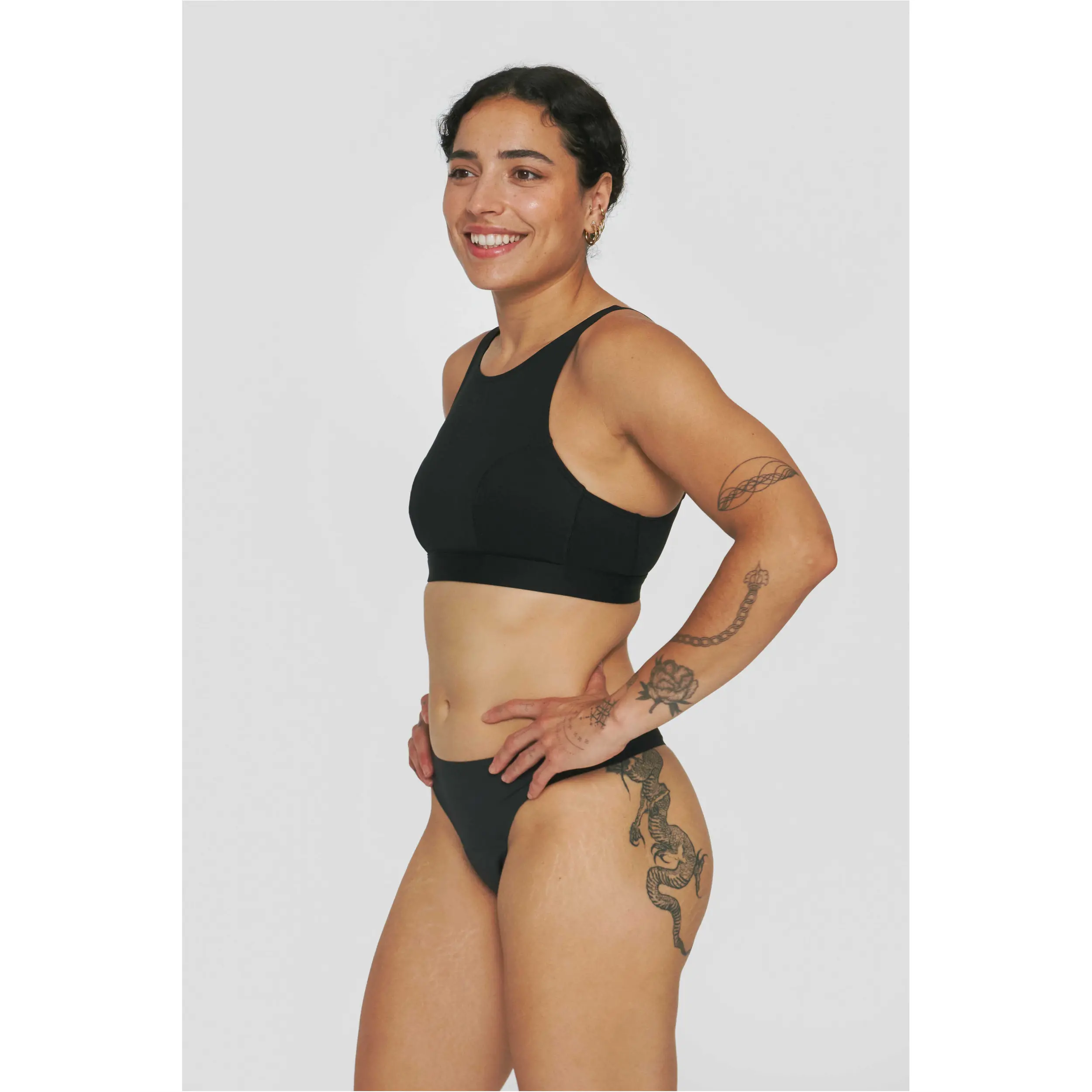 Damen Menstruationsstring APHRODITE schwarz