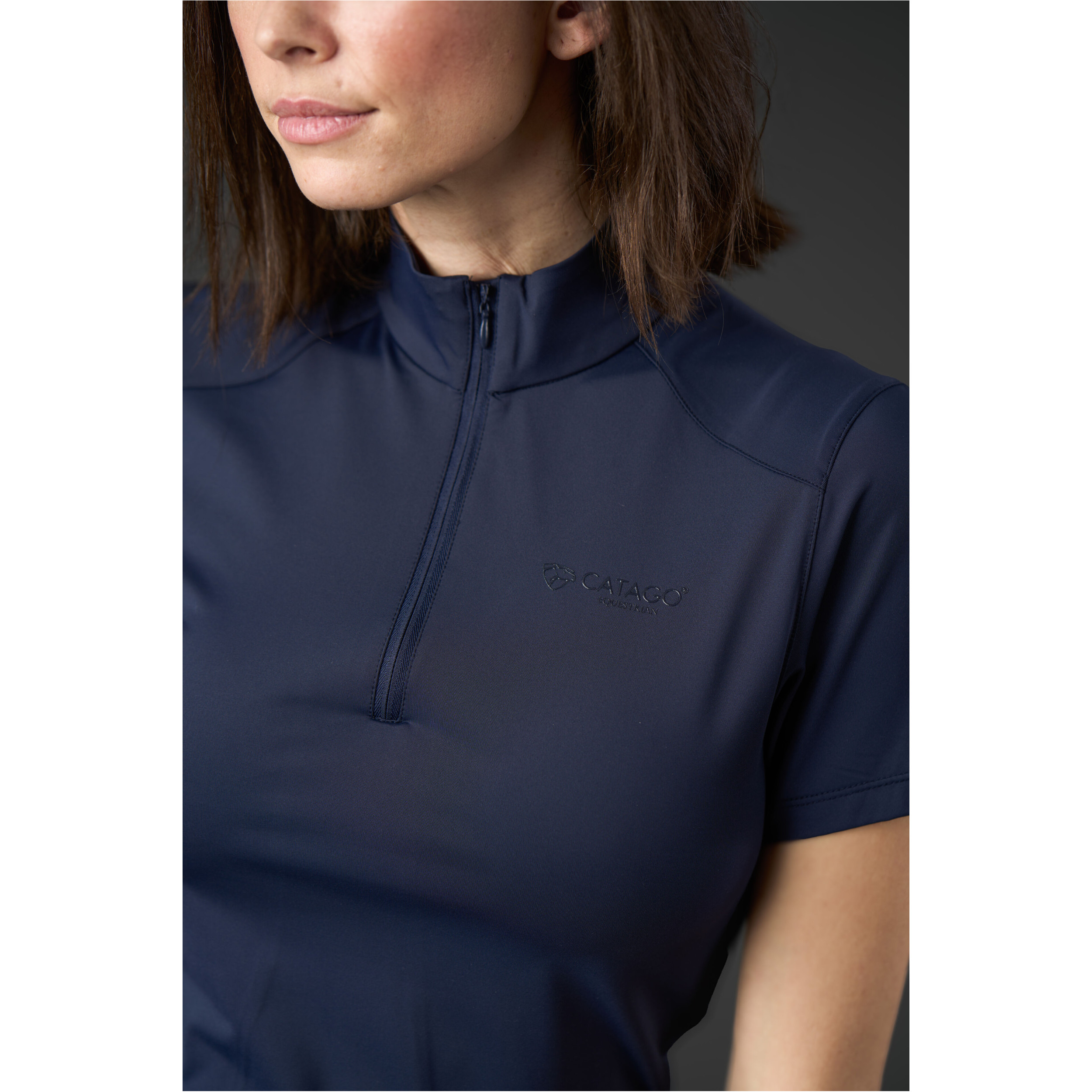 Damen Turniershirt Kurzarm THELMA navy