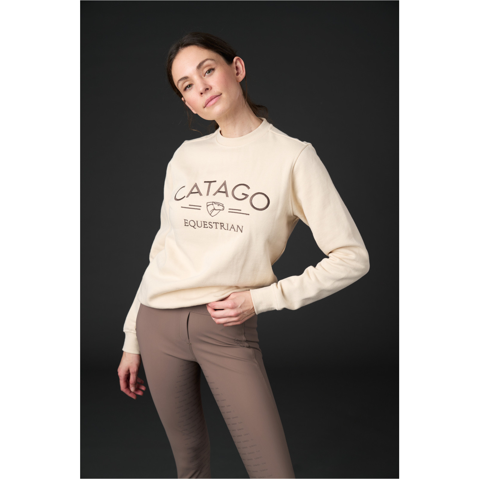 Damen Reitleggings Silikon Vollbesatz RIVER F/G mit Gürtelschlaufen falcon