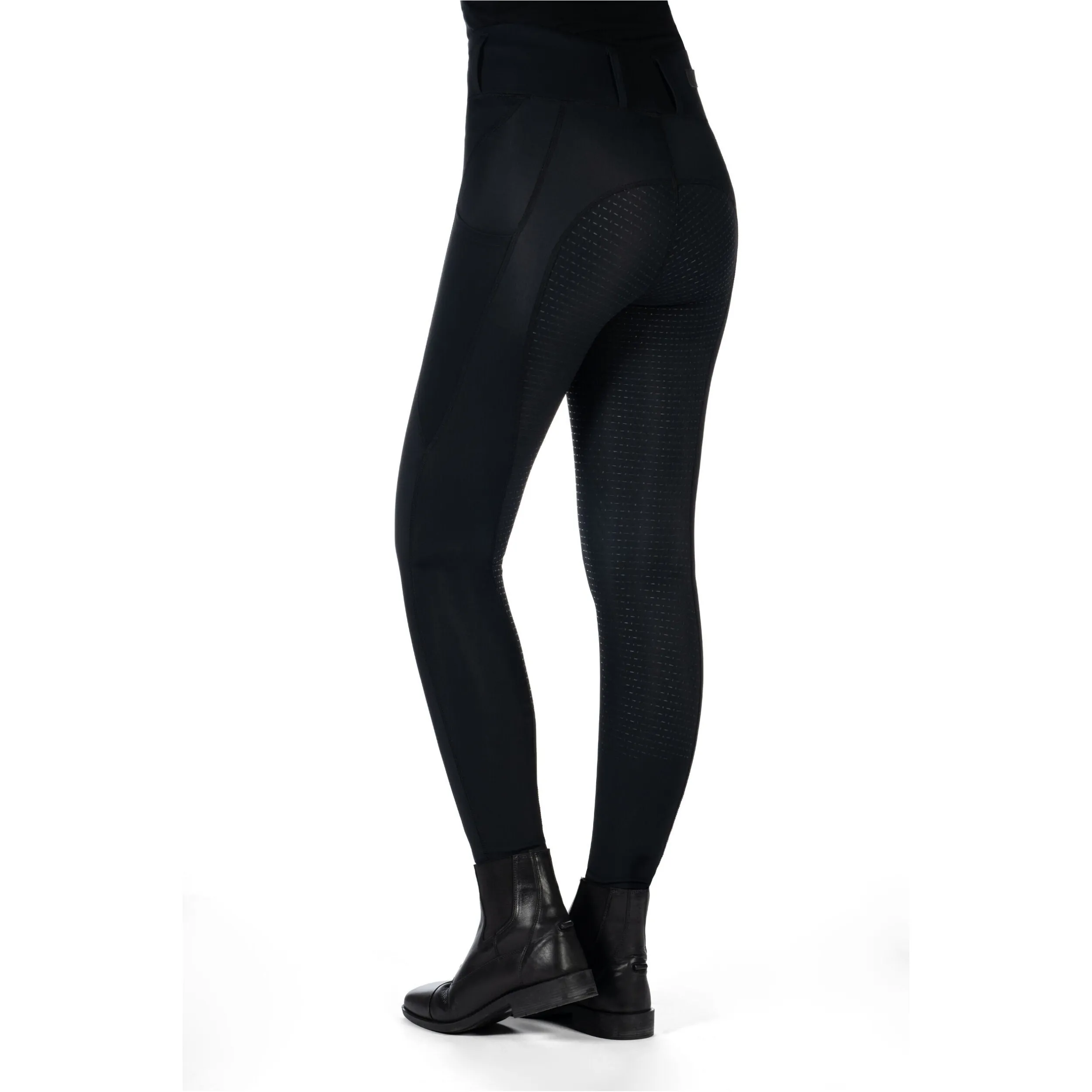 Damen Reitleggings Silikon Vollbesatz JIL HIGH WAIST schwarz