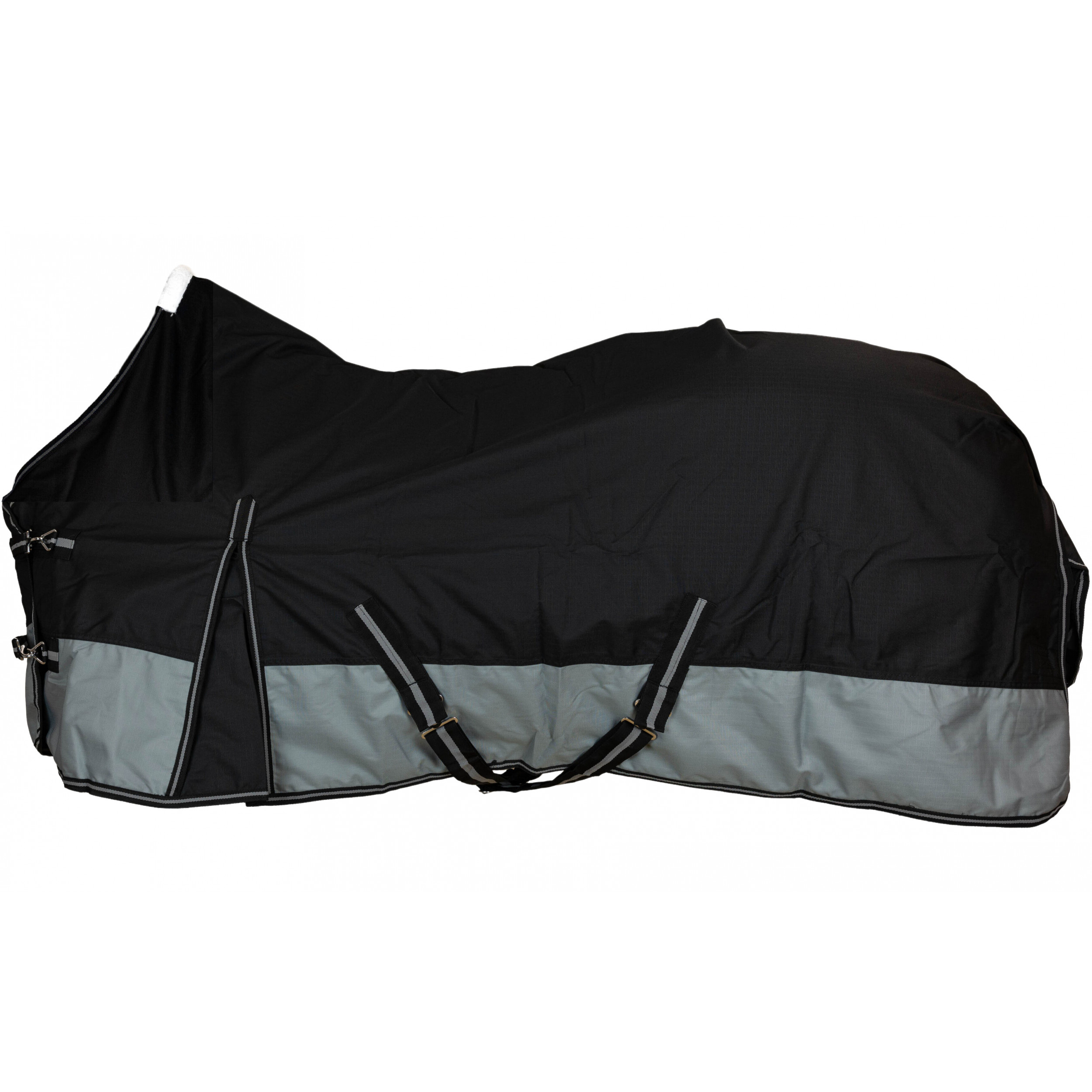 Weidedecke Polarfleece 600D BASICLINE schwarz/grau Weidedecke Polarfleece 600D BASICLINE schwarz/grau