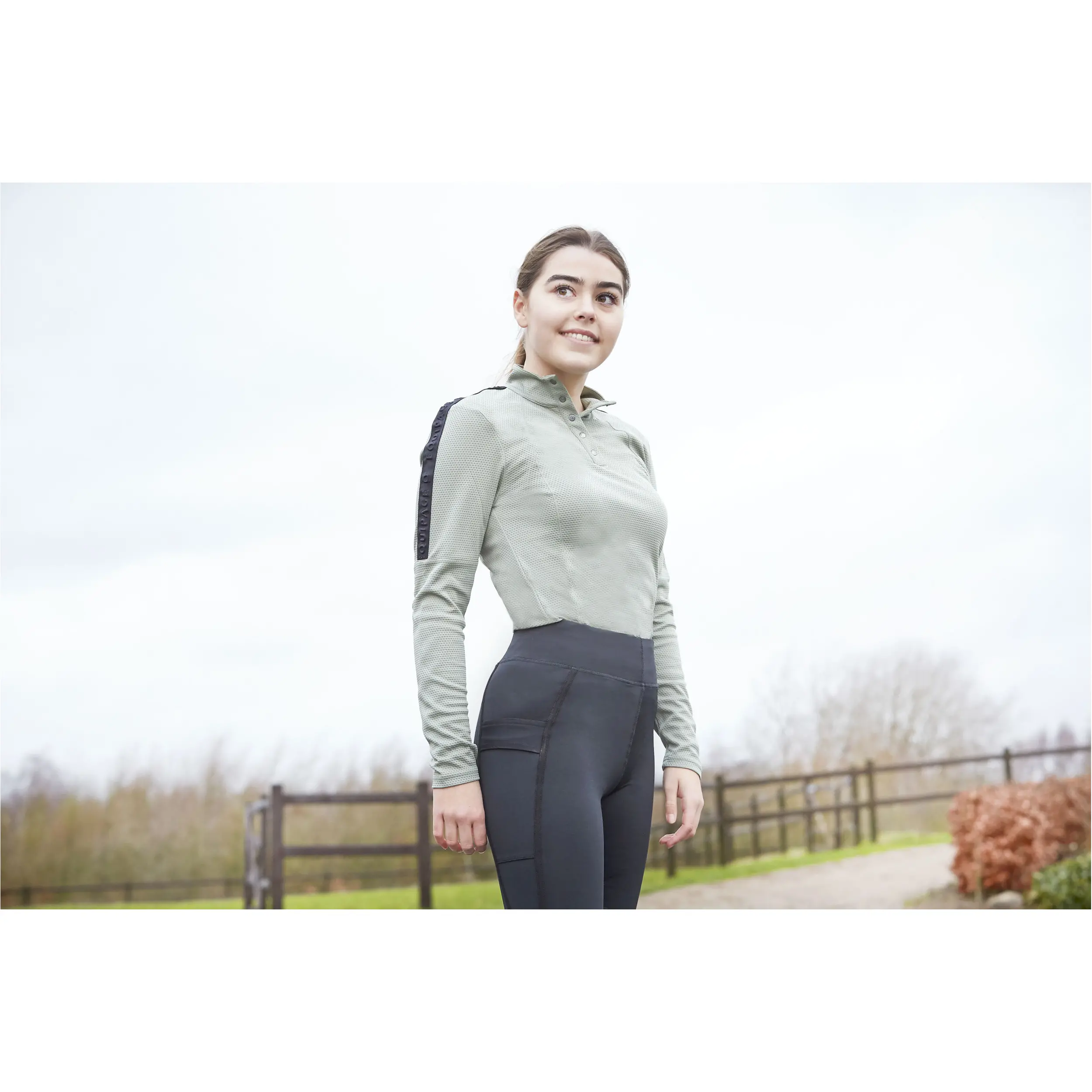 Damen Reitleggings Silikon Vollbesatz FINLEY schwarz