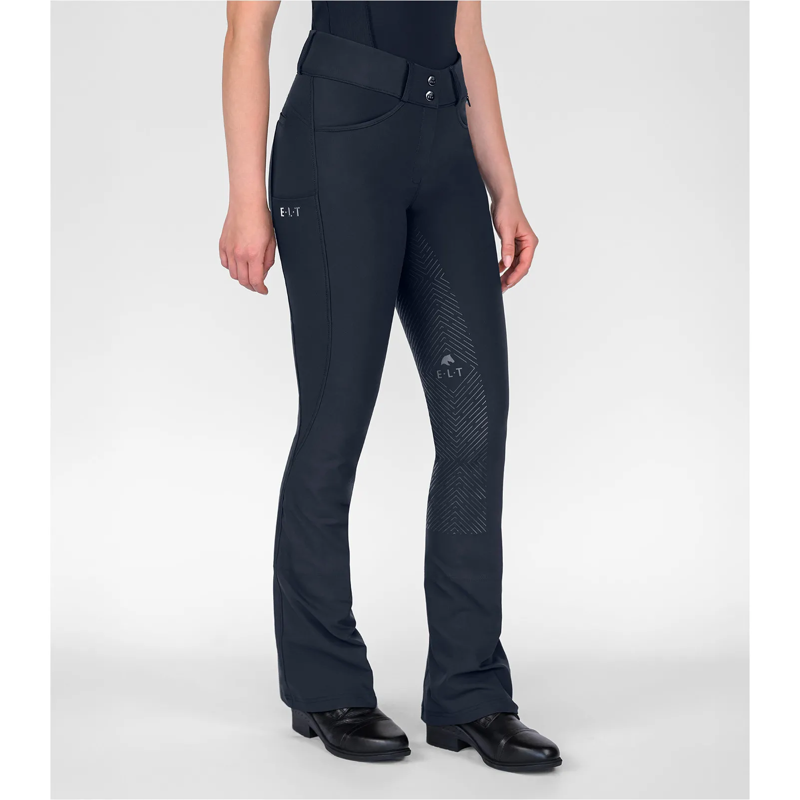 Damen Jodhpur Reithose Silikon Vollbesatz COMFORT RIDE tiefblau
