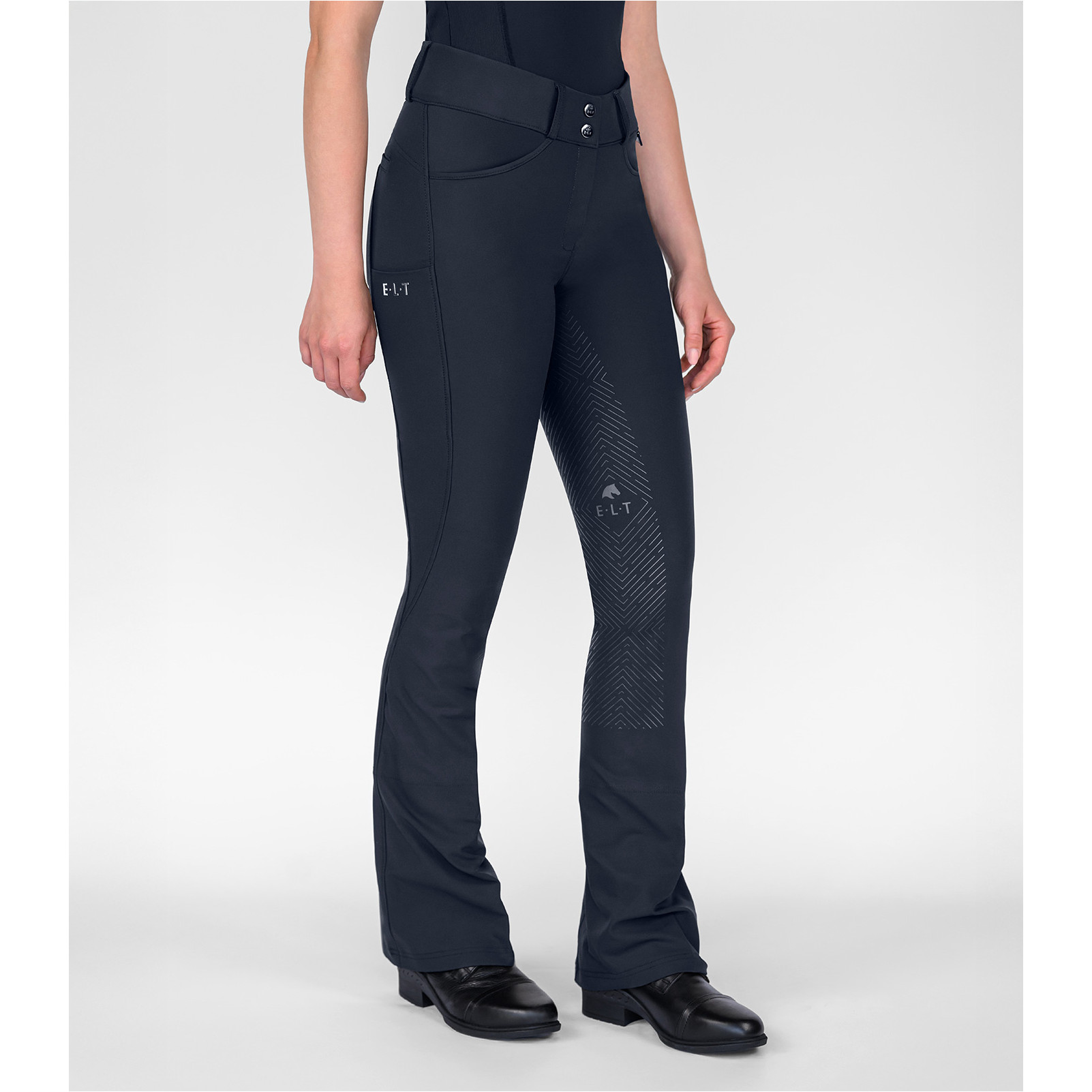 Damen Jodhpur Reithose Silikon Vollbesatz COMFORT RIDE tiefblau