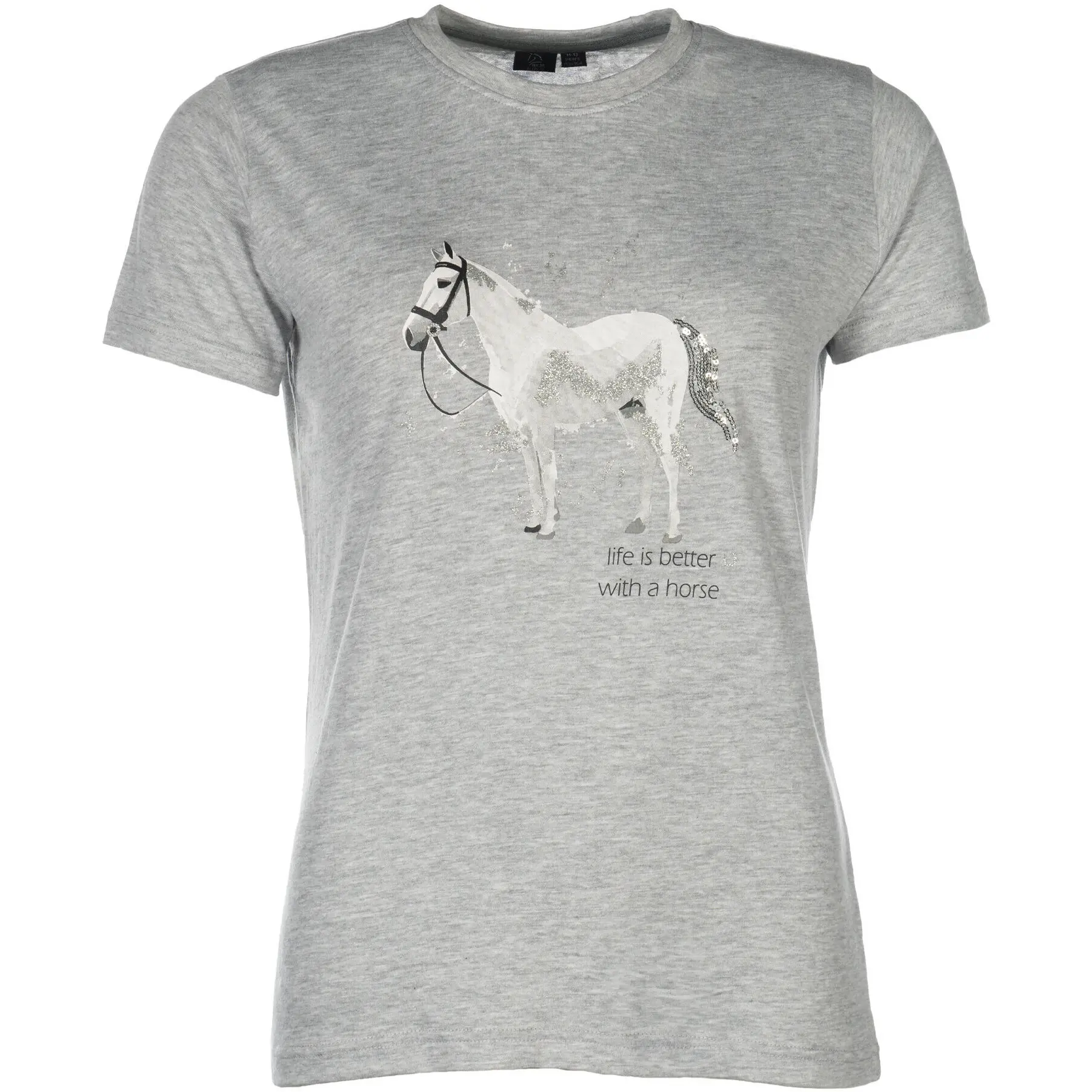 Kinder T-Shirt SPARKLE grau meliert