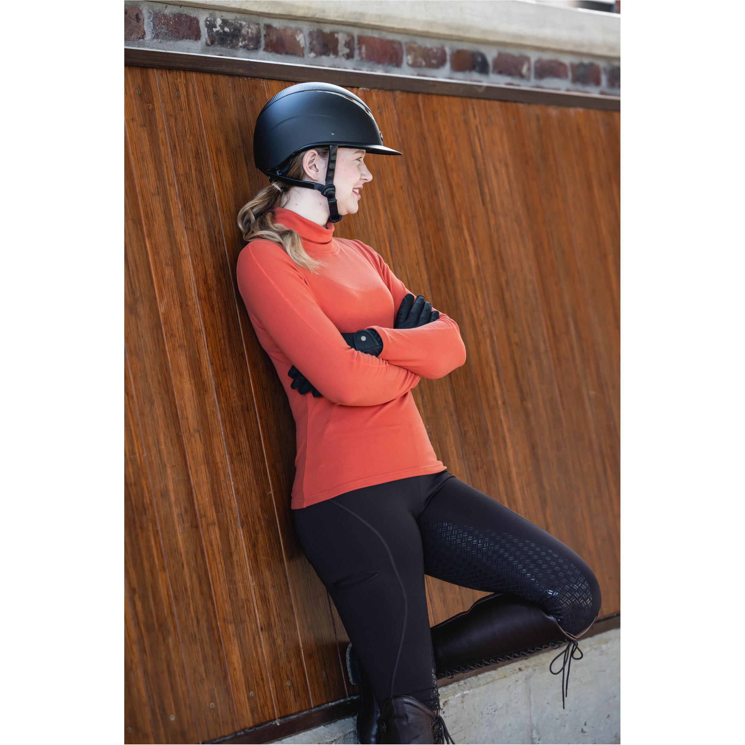Damen Rollkragenshirt EVA kupfer