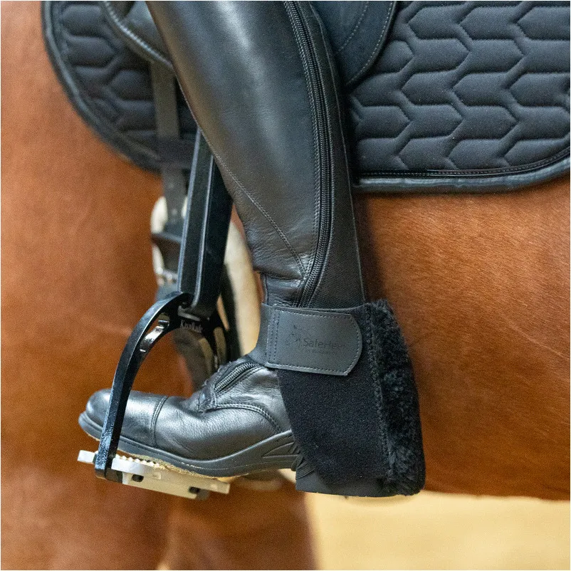 Sporenschutz SAFEHEEL Kunstfell schwarz