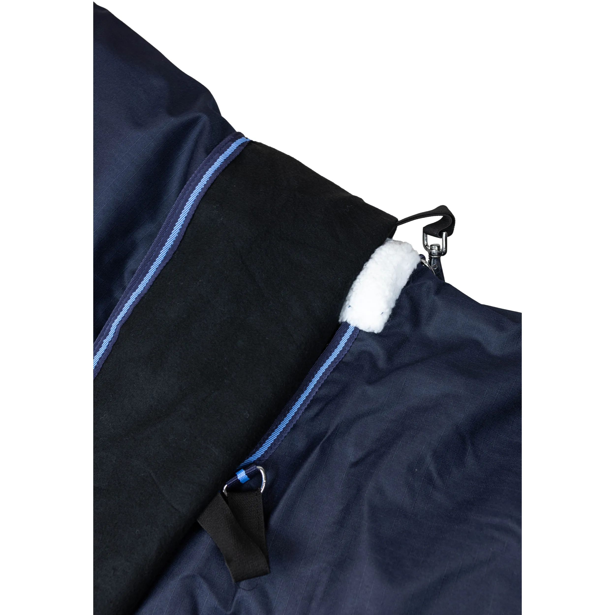 Winterdecke Full Neck 100g Füllung 600D BASICLINE blau/babyblau