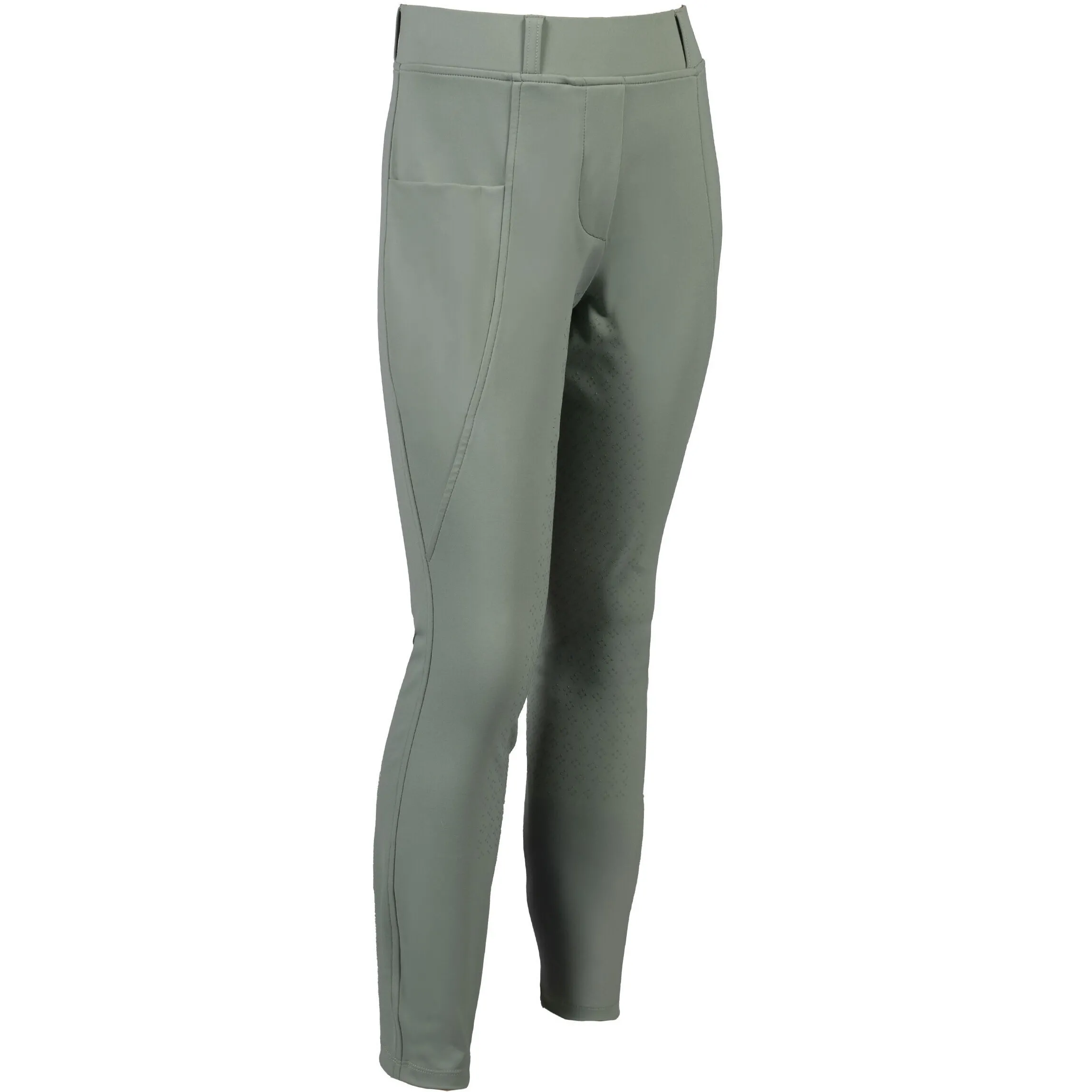 Winter Kinder Reitleggings Silikon Vollbesatz MIA salbei