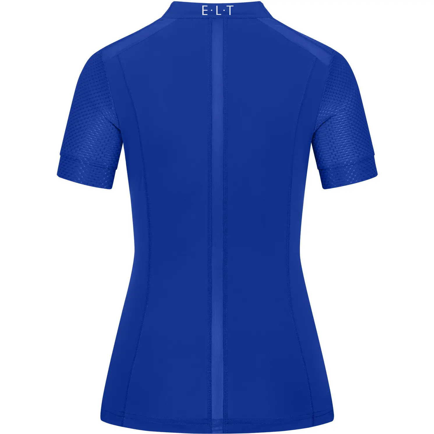 Damen Funktions-Zip-Shirt NANCY mit Mesheinsätzen saphirblau