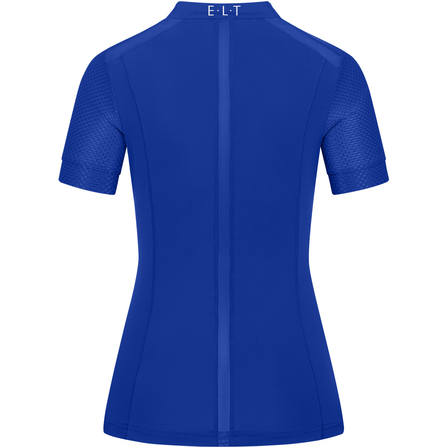 Damen Funktions-Zip-Shirt NANCY mit Mesheinsätzen saphirblau