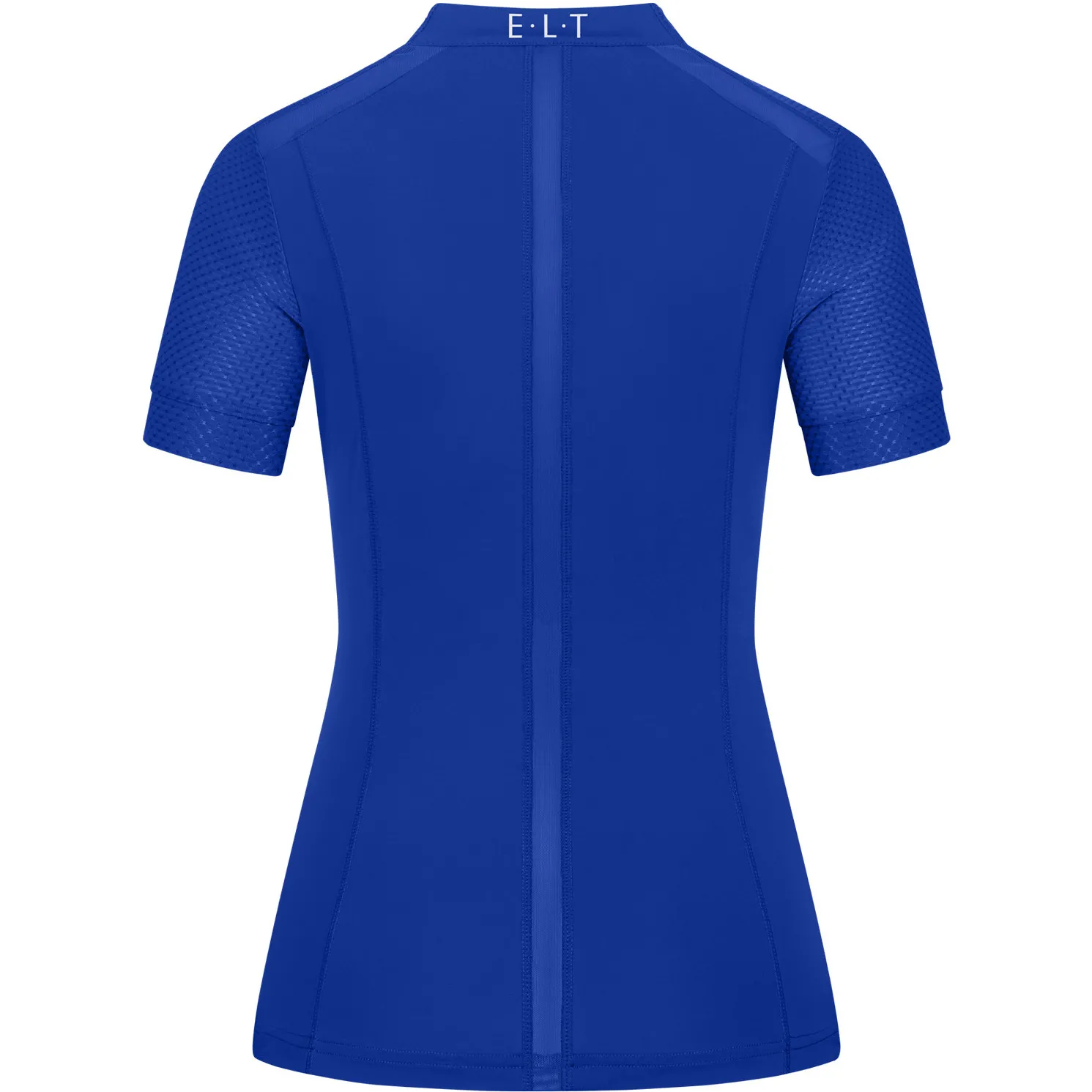 Damen Funktions-Zip-Shirt NANCY mit Mesheinsätzen saphirblau