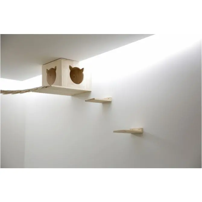 Katzenspielplatz TOP 5-teilig natur/weiß