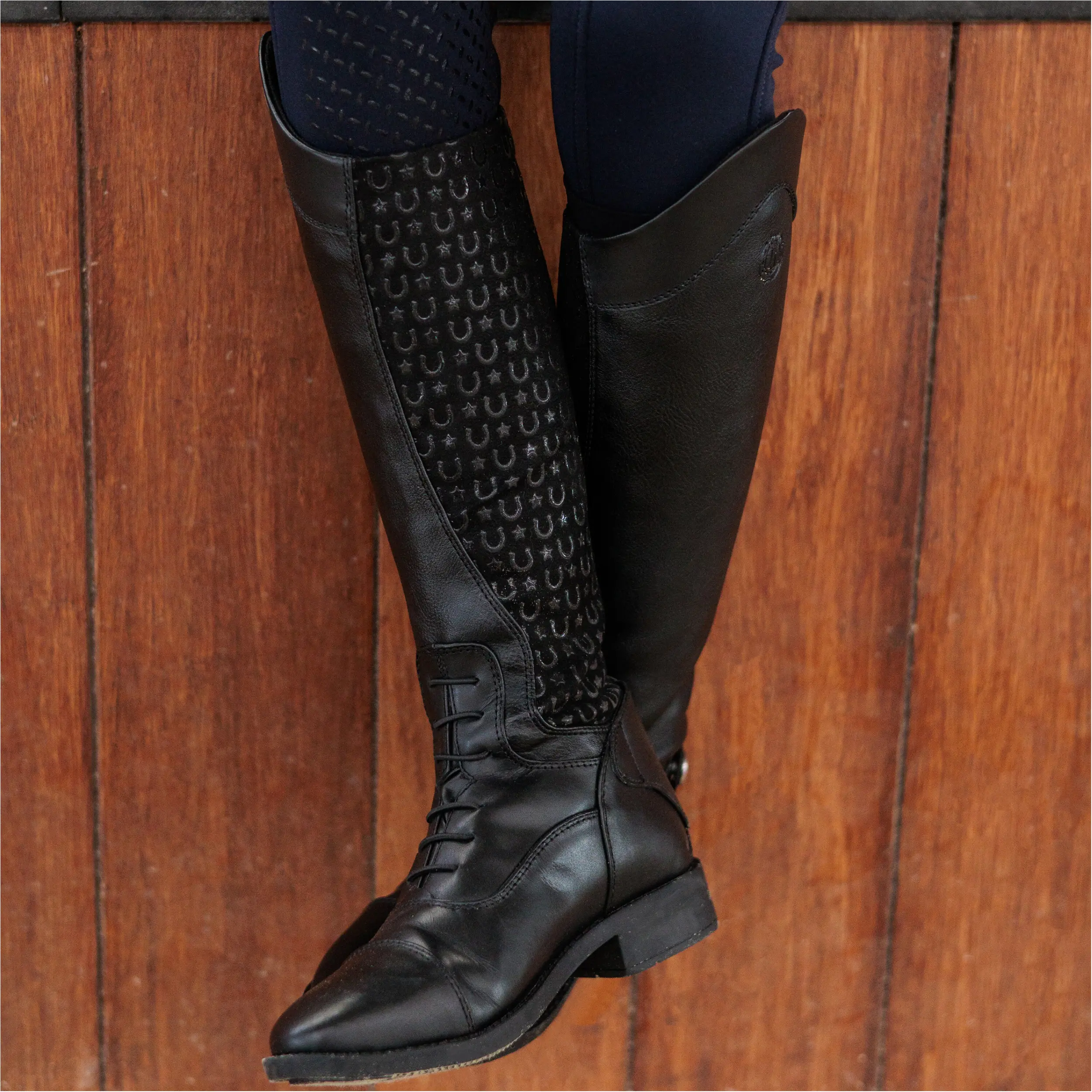 Kinder Reitstiefel IRHWalker Glam KIDS schwarz matt