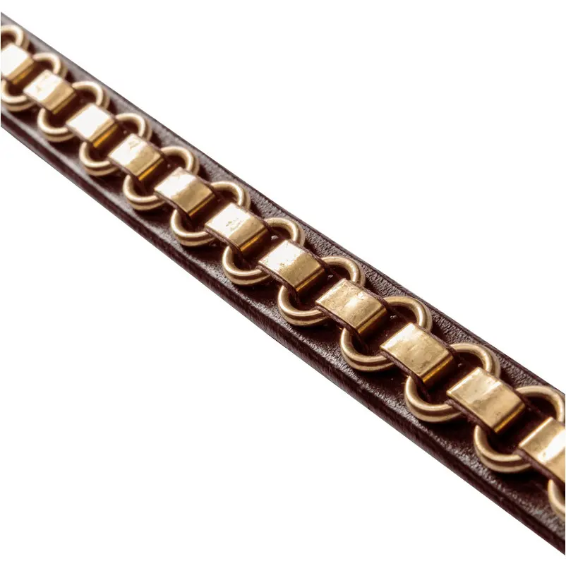 Stirnband CATENA braun/messing