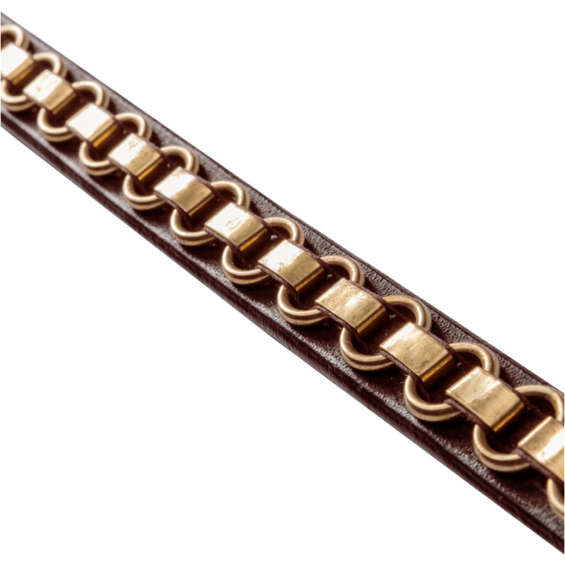 Stirnband CATENA braun/messing