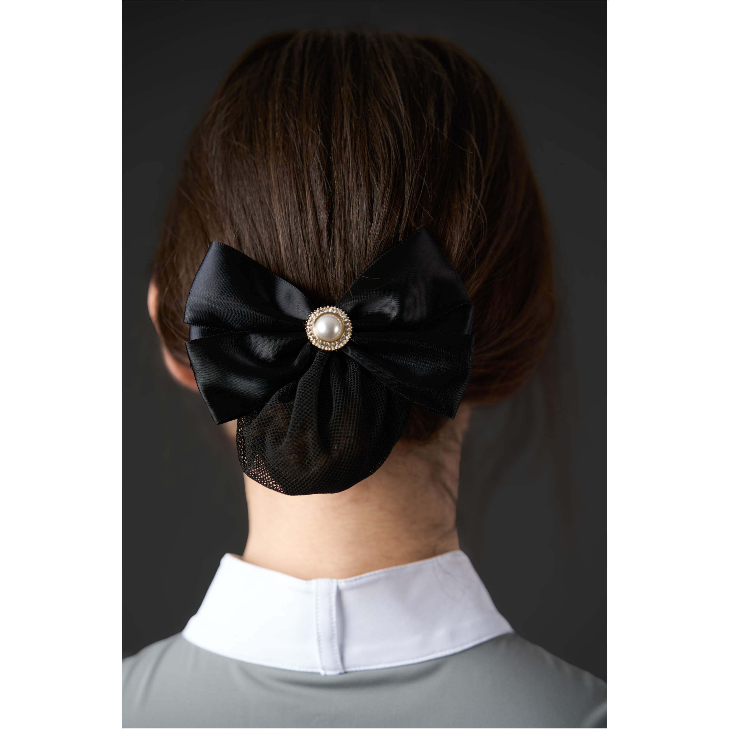 Haarnetz mit Schleife AGNES schwarz