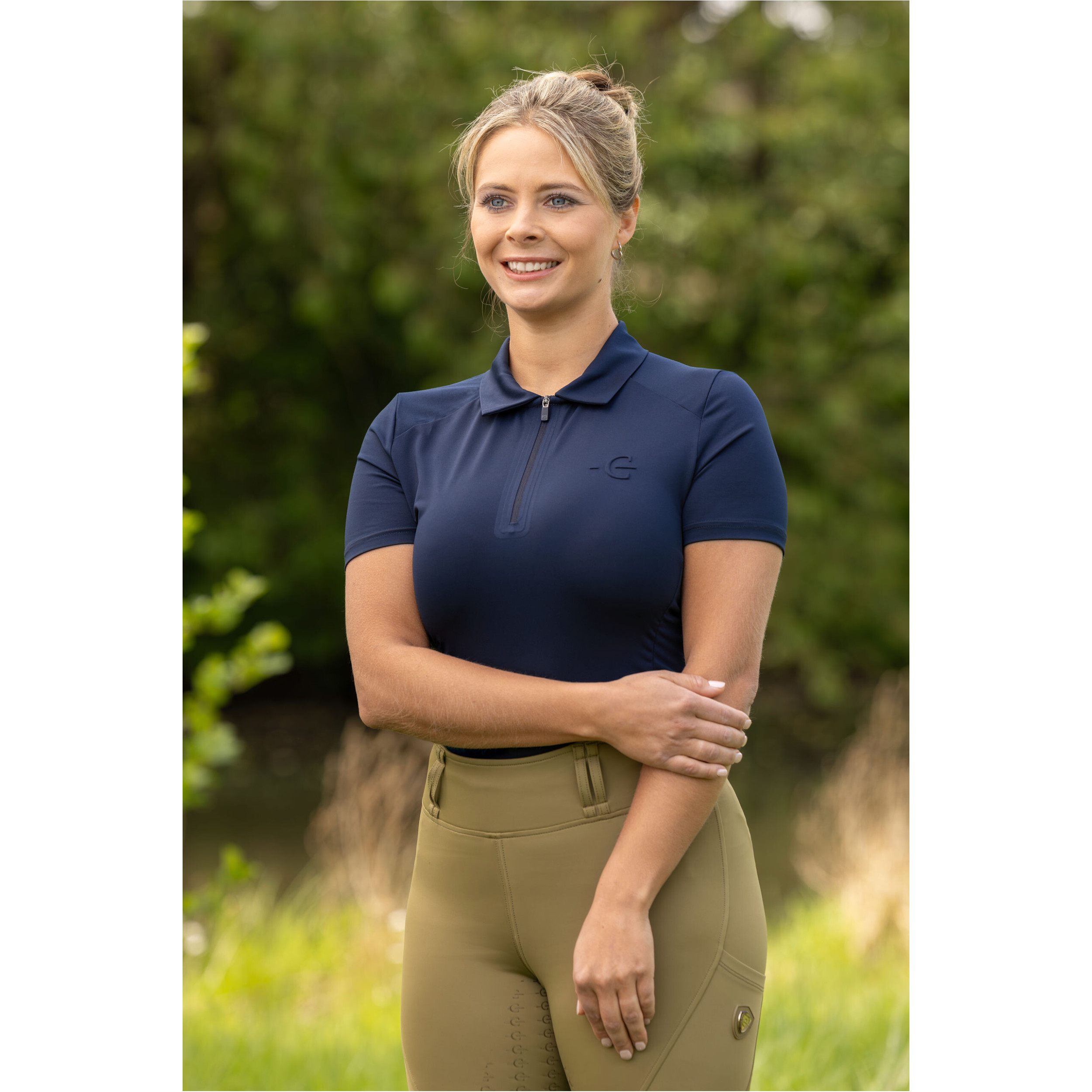 Damen Poloshirt F/S 2026 dark navy