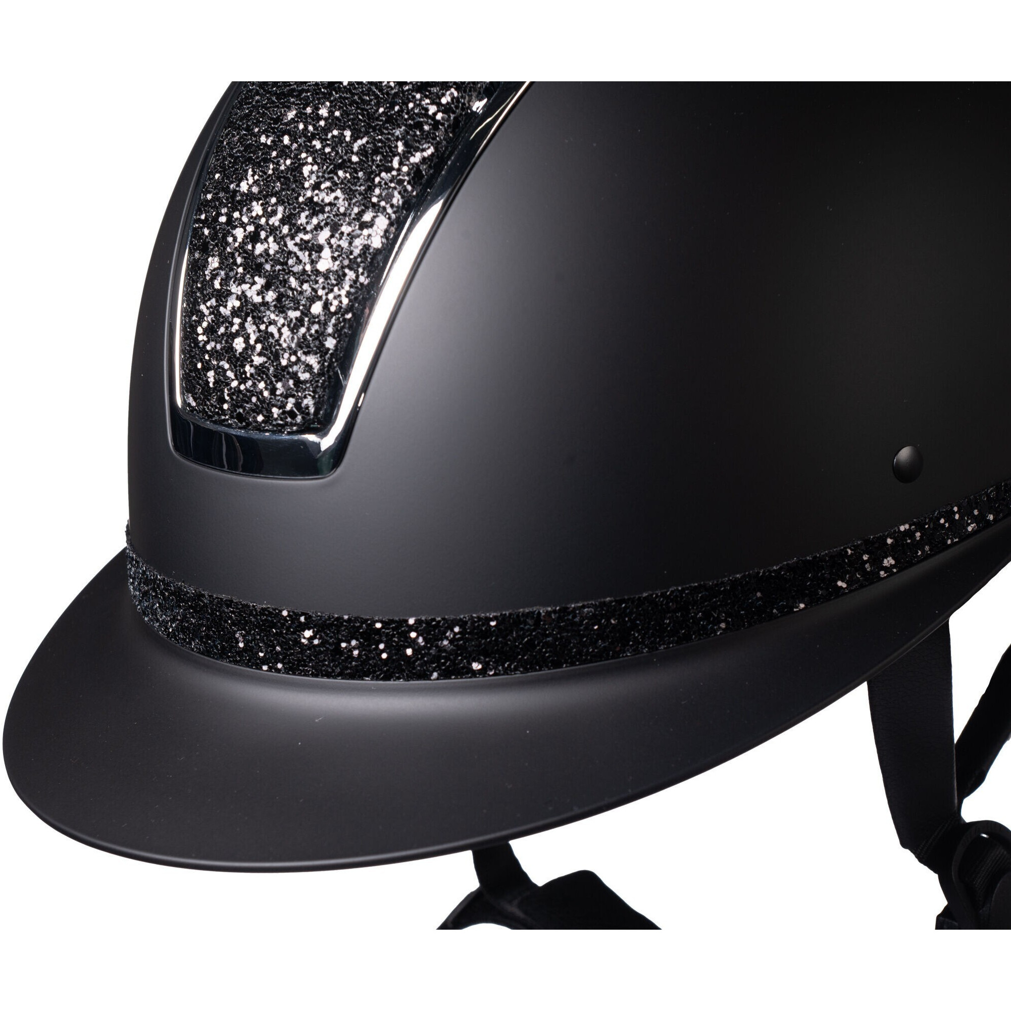 Damen Reithelm LADY SHIELD ELEGANT schwarz/silber