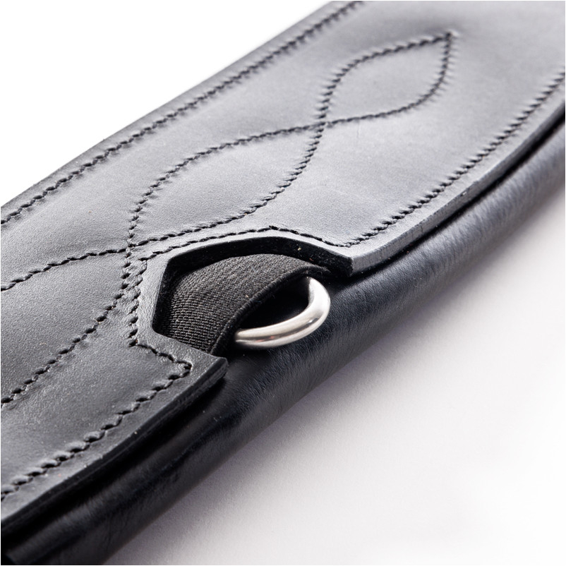 Ledersattelgurt geölt mit Elast ATLAS schwarz