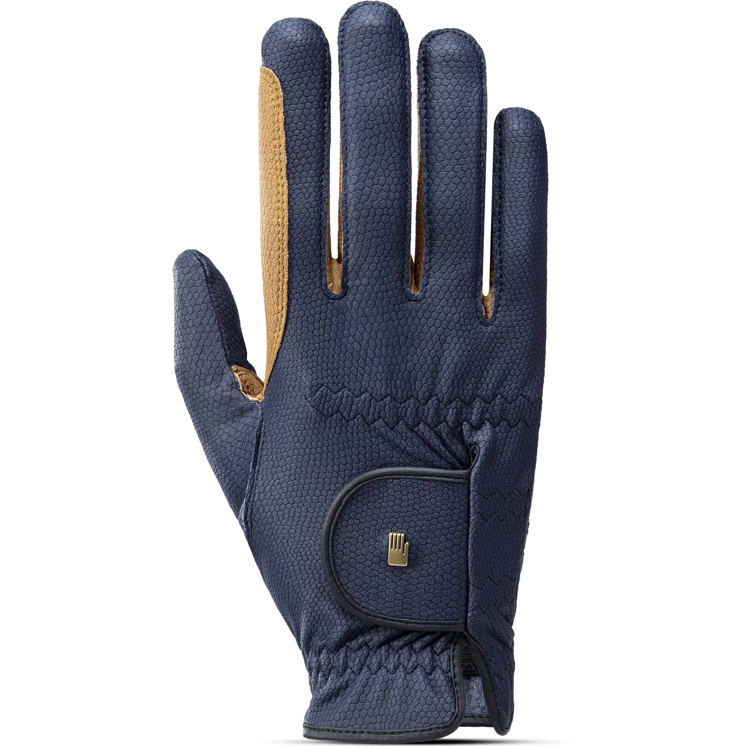 navy/caramel