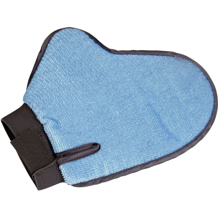 Fellpflege- & Fusselhandschuh blau/anthrazit 23cm 
