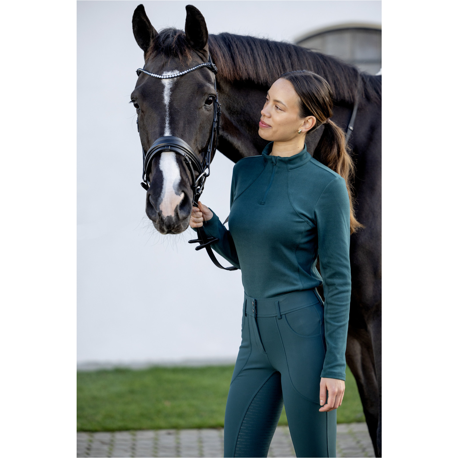 Damen Reithose Silikon Vollbesatz RIHANNA ponderosa pine