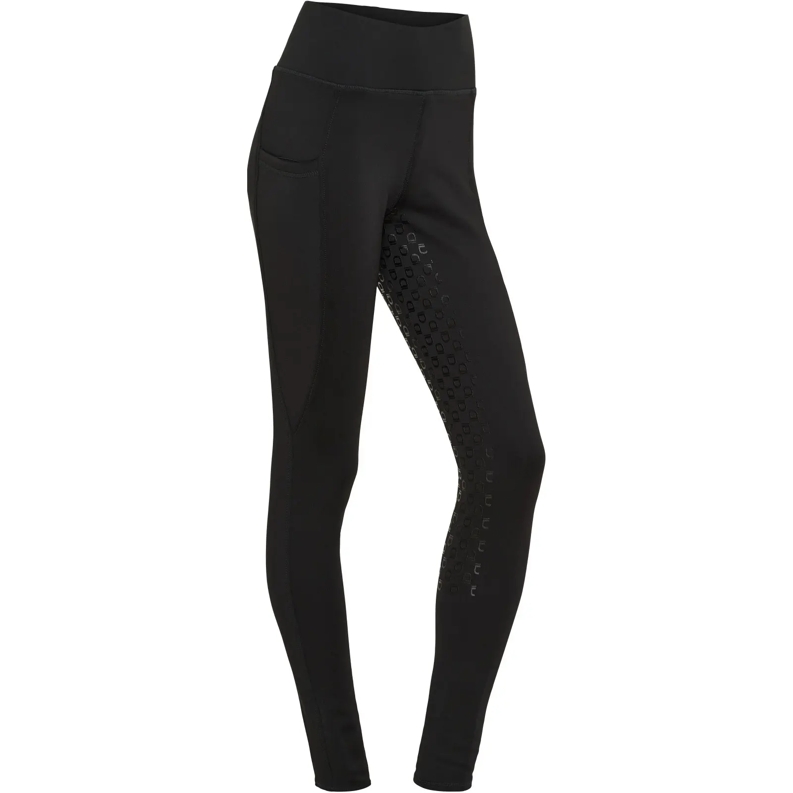 Winter Damen Reitleggings Silikon Vollbesatz SAFINA schwarz