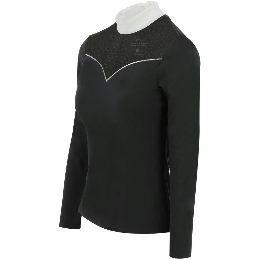 Damen Turniershirt Langarm VALENCIA schwarz