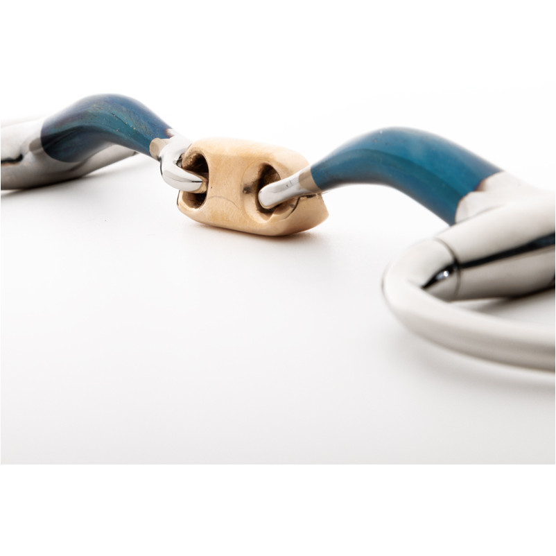 Olivenkopfgebiss doppelt gebrochen ERGONOMIC 14mm