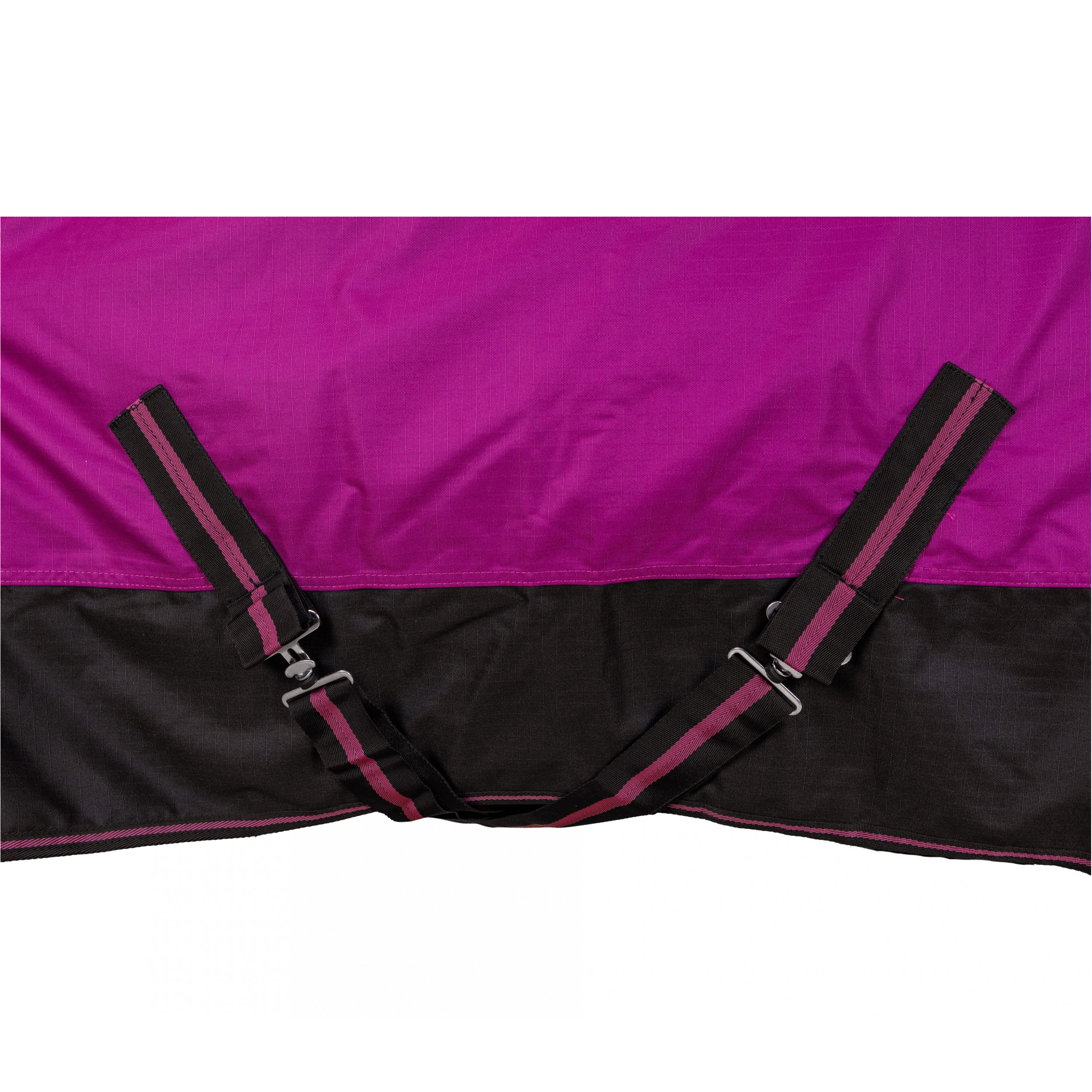 Weidedecke Full Neck Polarfleece 600D BASICLINE beere/schwarz