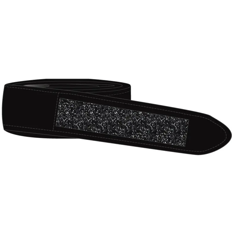 Steigbügelriemen GLITTER schwarz/schwarz