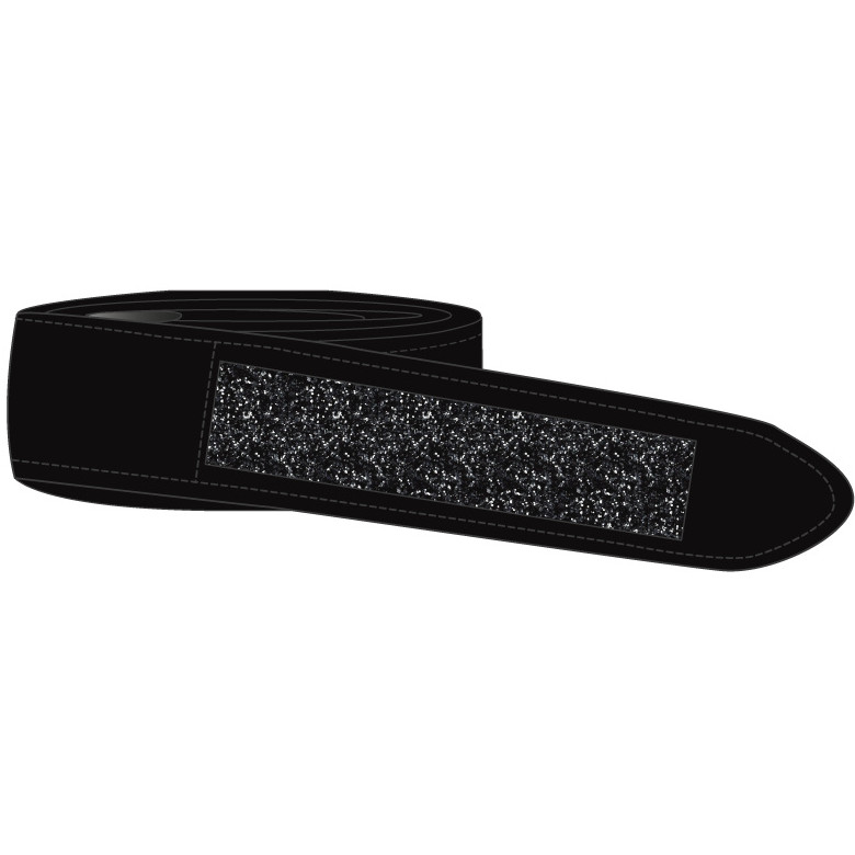 Steigbügelriemen GLITTER schwarz/schwarz