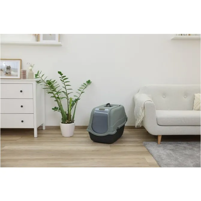 Katzentoilette EMMA Eco XL schwarz/grüngrau 65x44x46cm