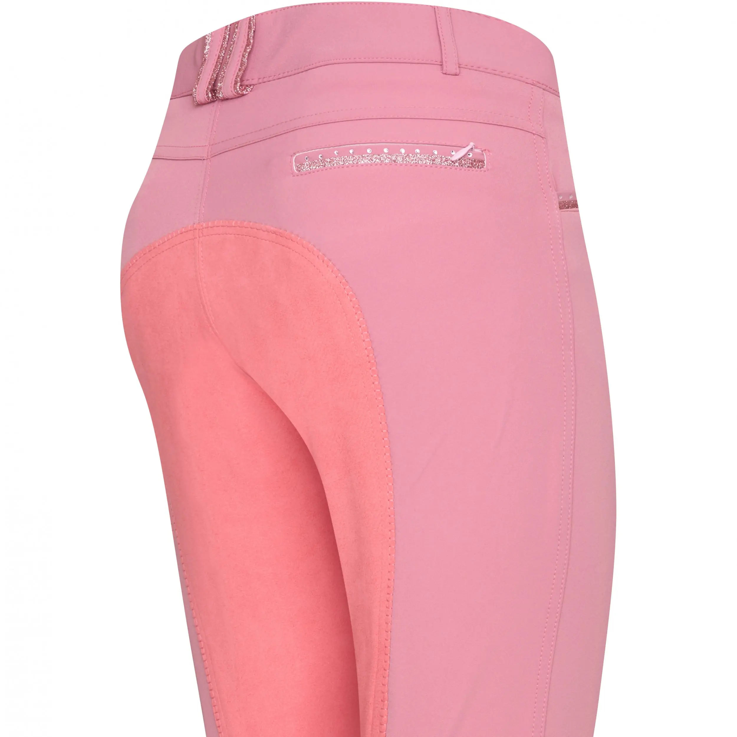 Damen Reithose Vollbesatz IRHEl Capone powder pink