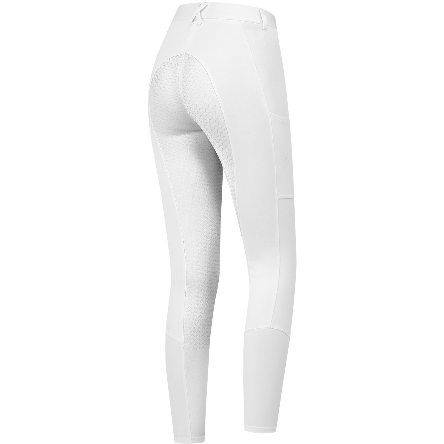 Damen Reithose Silikon Vollbesatz ESSENTIAL weiß