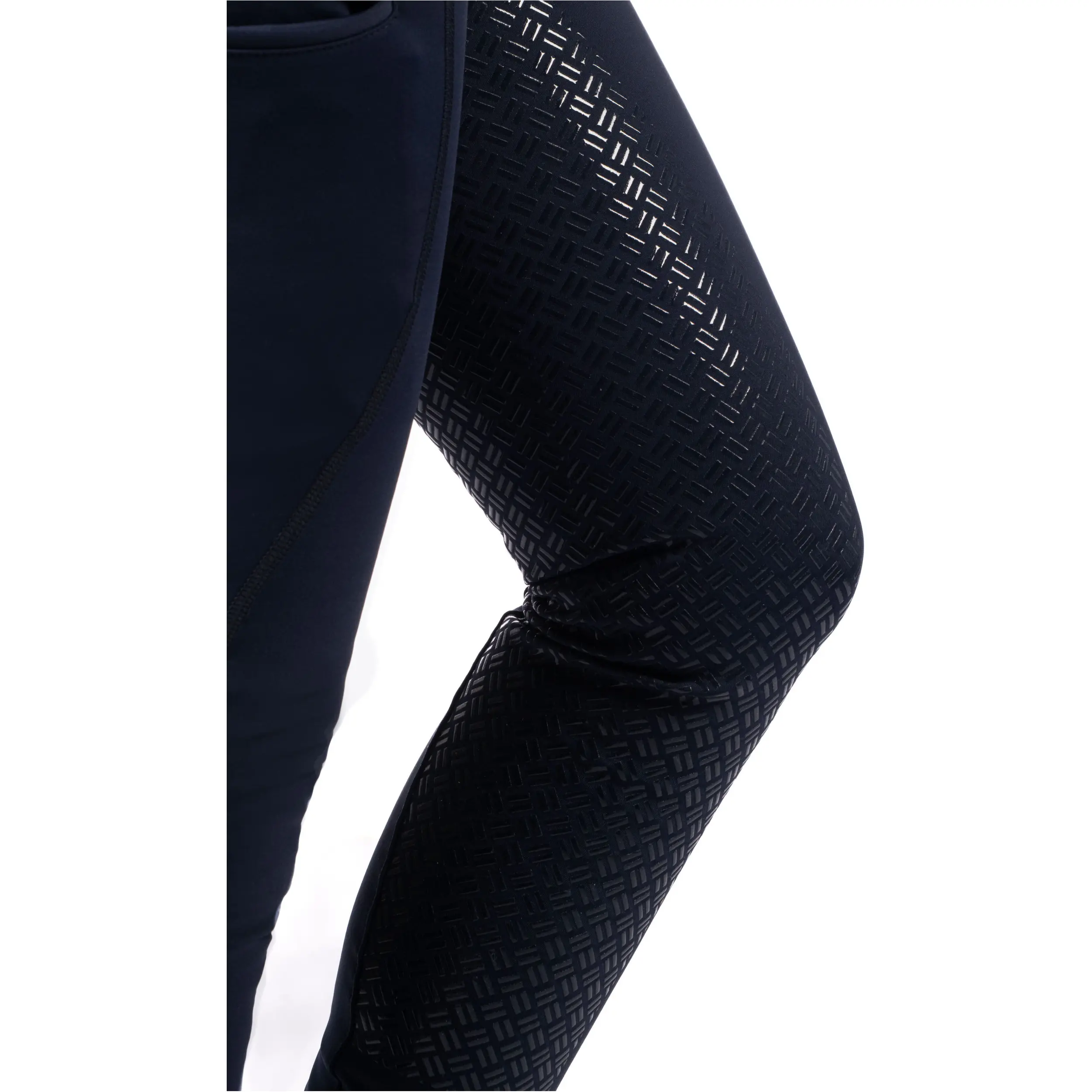Winter Damen Reitleggings Silikon Vollbesatz RIO dunkelblau