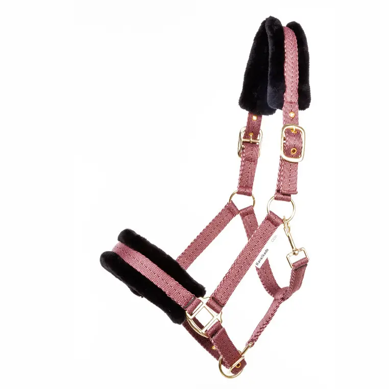 Halfter GRETCHEN bordeaux/rose